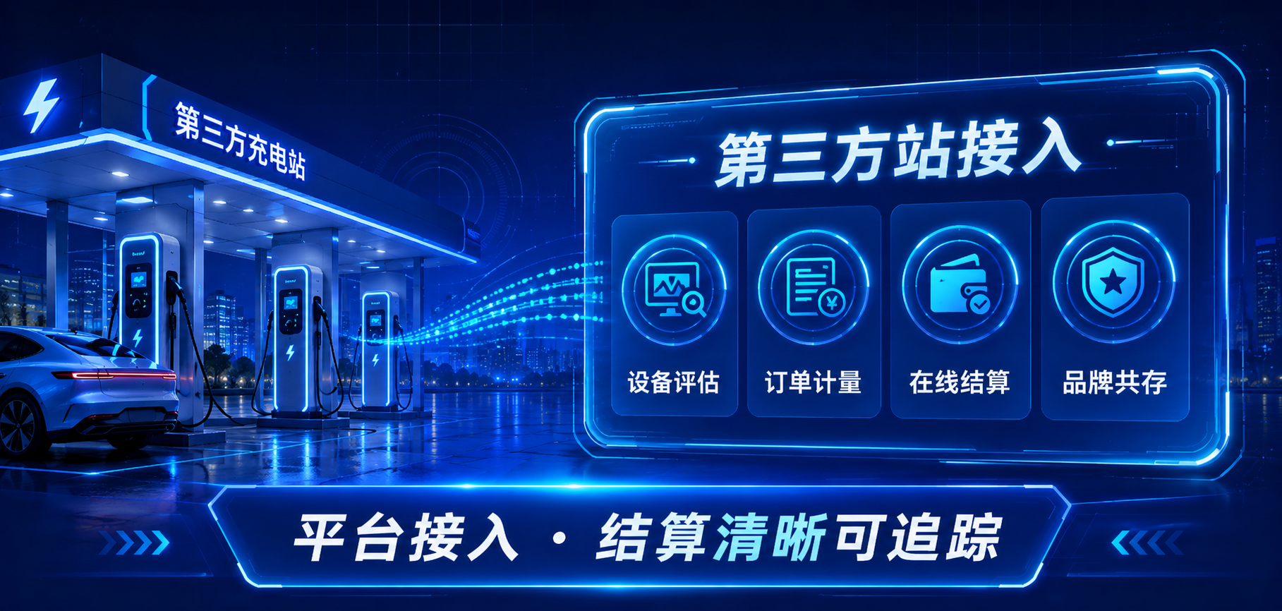 第三方慢充站接入案例示意图